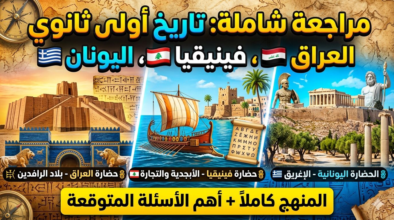 مراجعة اختبار الشهر الاول ١ث ترم تاني