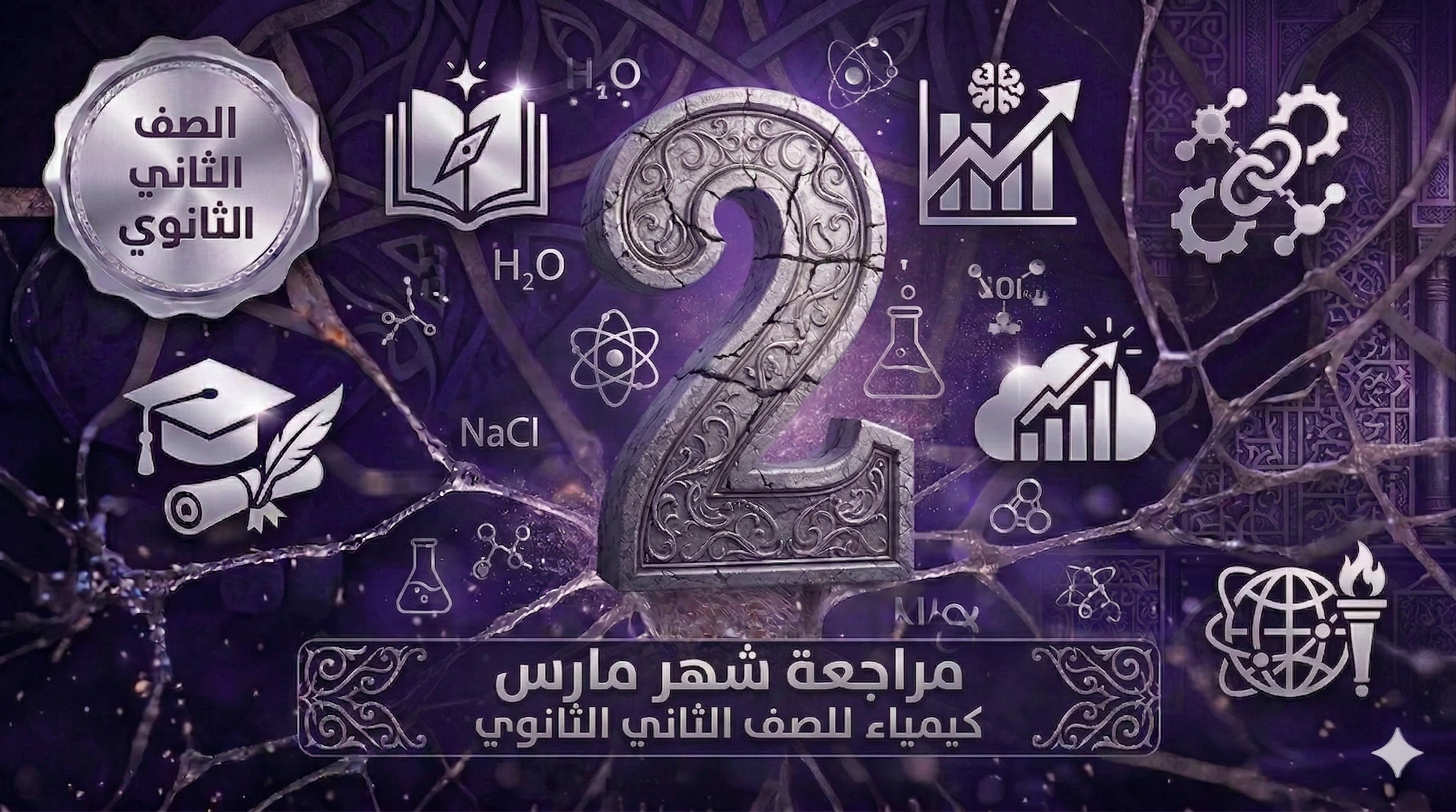 مراجعة شهر مارس كيمياء للصف الثاني الثانوي